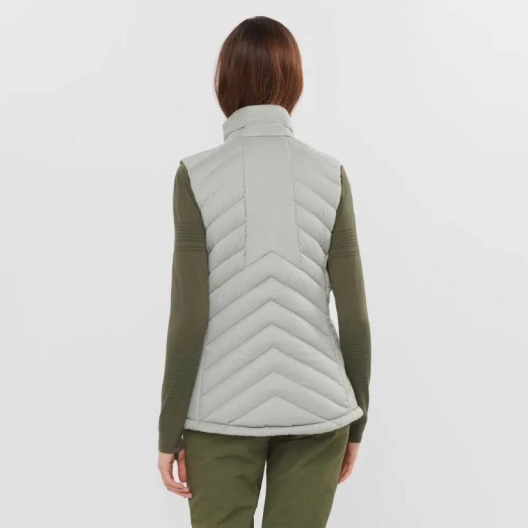 Light Grey Salomon Essential Xwarm Down Women's Vest | IE VQ1423